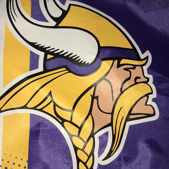 NWT NFL Vikings Drawstring Backpack - Picture 2 of 7